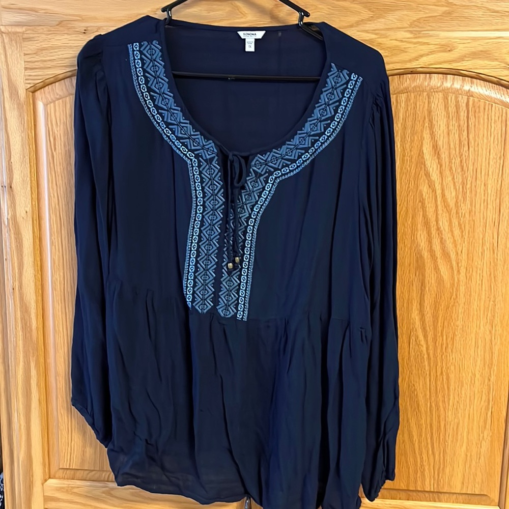 Long Sleeve Baby Doll Shirt